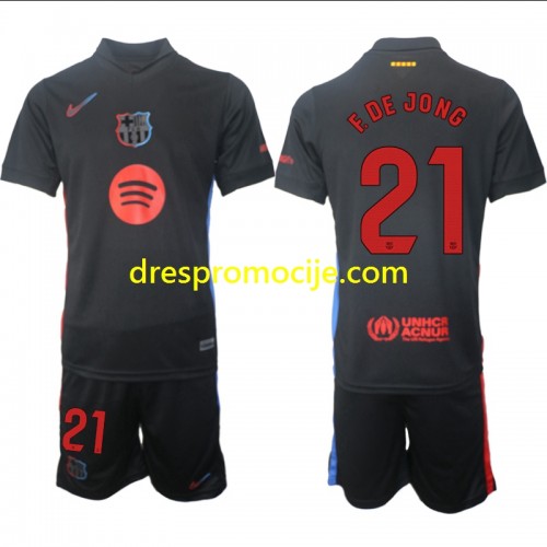 FC Barcelona F DE JONG 21 Dres Dječji Gostujući 2024/2025 Kratkih Rukava FC Barcelona F DE JONG 21 Dres Dječji Gostujući 2024/2025 Kratkih Rukava